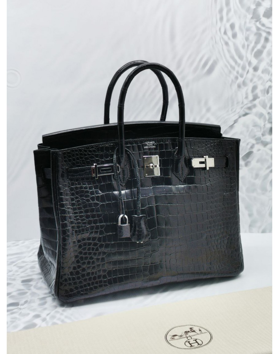 HERMES BIRKIN 35 CROCODILE LEATHER